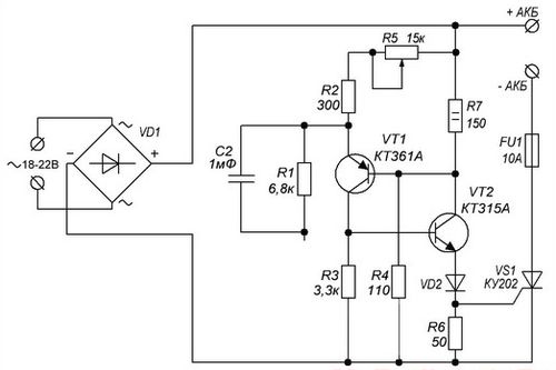СхемаПростое автоматическое зарядное устройство | PDF